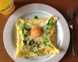 クレープのお食事ガレット作り方7写真