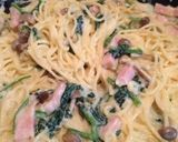 簡単にほうれん草のクリームパスタ作り方5写真