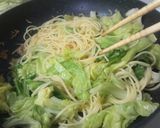 春☆キャベツと桜エビのパスタ作り方9写真