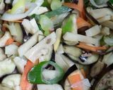 たけのこメインの麻婆茄子作り方4写真