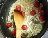 トマト缶なし！トマトとバジルのパスタ作り方4写真