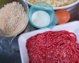 焦げすぎないハンバーグ(v´∀`*) ♪作り方1写真