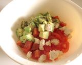 トマトとアボカドのバジル風味サラダ♫作り方1写真