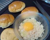 朝食に☆味噌つくねハンバーガー作り方1写真