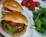 朝食に☆味噌つくねハンバーガー作り方4写真