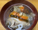 豆腐と野菜と塩昆布のスープ作り方3写真