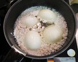 新玉ねぎの鶏そぼろ薬膳スープ作り方3写真