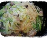 春キャベツのパスタ*カルボナーラ風作り方4写真