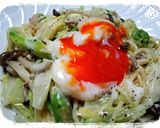 春キャベツのパスタ*カルボナーラ風作り方6写真