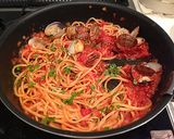 本格ボンゴレロッソ*あさりのパスタ作り方17写真