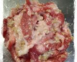 豚肉、アスパラ、きくらげの塩こうじ炒め作り方1写真