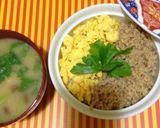 鶏そぼろ丼☻作り方5写真