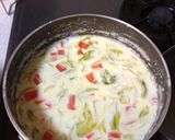 野菜たっぷりミルクスープ作り方4写真