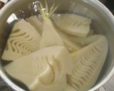 旬の竹の子で焼き春巻き作り方3写真