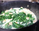 ほうれん草と海老の＊簡単クリームパスタ作り方5写真