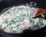 ほうれん草と海老の＊簡単クリームパスタ作り方6写真