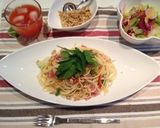 春キャベツとパプリカのペペロンチーノ♪作り方4写真