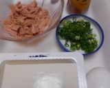 絹ごし豆腐とツナフレークのユッケ風作り方1写真