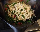 菜の花のうどんパスタ作り方5写真