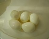 ゆで卵とブロッコリーとサラダえびのサラダ作り方1写真