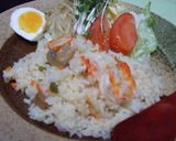 母の味!海老ピラフ!作り方4写真