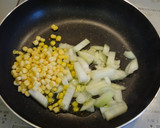 残りご飯で　麺つゆ任せの和風カレーピラフ作り方1写真