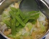 春を感じる具たくさんみそ汁（煮干しだし）作り方3写真
