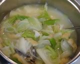 春を感じる具たくさんみそ汁（煮干しだし）作り方4写真