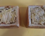 くり抜きパンでリメイクカレーグラタン作り方6写真
