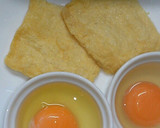 麺つゆで袋煮★玉子＆油揚げ《信田煮》作り方2写真