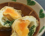 麺つゆで袋煮★玉子＆油揚げ《信田煮》作り方7写真