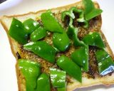 ピーマン大きめトースト⑦　~海苔わさび作り方3写真