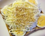 茹で卵×新玉葱の梅海苔わさびトースト作り方5写真