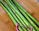 お弁当に♪アスパラ豚バラの巻き〜作り方1写真