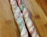 お弁当に♪アスパラ豚バラの巻き〜作り方4写真