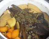 たけのこ・わらび・人参・椎茸の煮物。作り方5写真