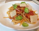 フレッシュトマトとそら豆のパスタ☆作り方9写真