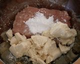 甘辛～♡鶏ミンチと豆腐のハンバーグ作り方1写真
