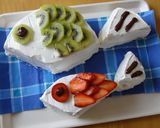 こどもの日に　二匹のこいのぼりケーキ作り方11写真