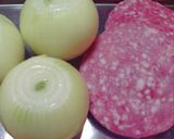 カレーのお供に是非♪ソフトサラミのマリネ作り方1写真