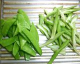 さつま芋・絹さや・セロリの山葵炒め♪作り方2写真