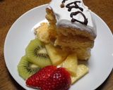 バースデーデコレーションシフォンケーキ作り方7写真