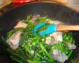 野良坊と豚肉のごま油炒め作り方3写真