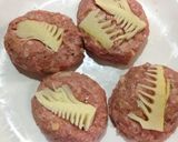 チーズinたけのこハンバーグ作り方3写真