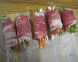 ３色野菜の豚肉巻き作り方3写真