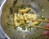 たけのこ煮のフキノトウ味噌和え作り方5写真