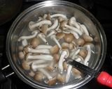シメジとほうれん草のスープ作り方5写真