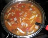 トマトと大豆のスープ作り方8写真