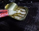 缶のまま　オイルサーデンのアヒージョ風作り方2写真
