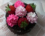 母の日に♪カーネーションの花かごケーキ作り方25写真